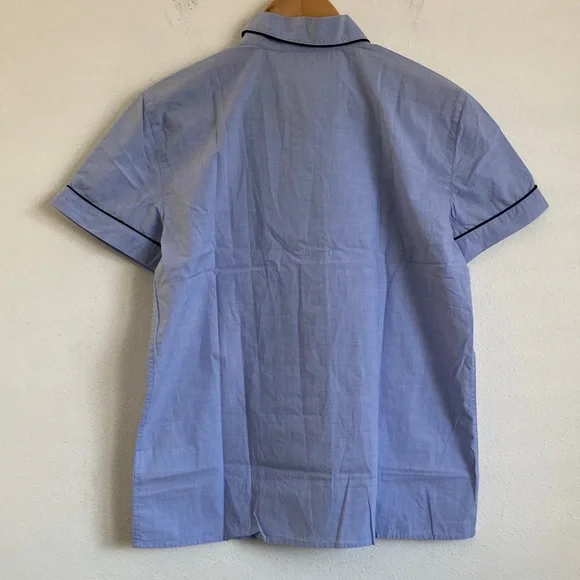 J. Crew Dreamy cotton-blend short-sleeve pajama pant set XS MONOGRAMMED - Picture 6 of 8